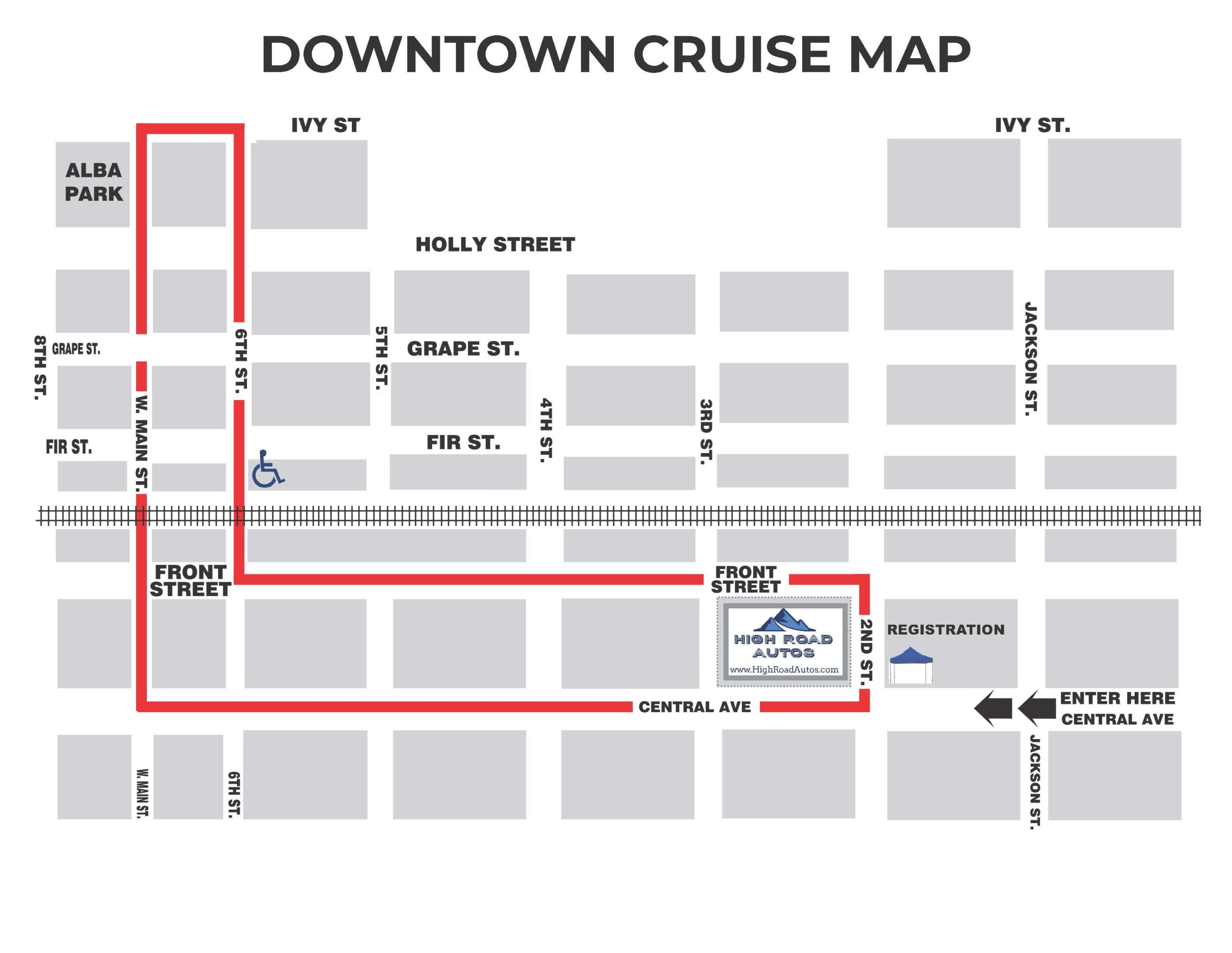 Saturday Cruise Map 2026